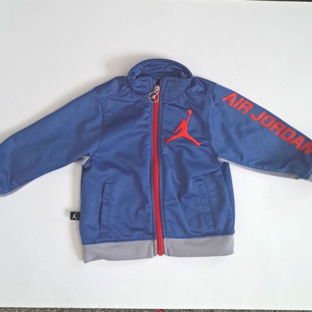 Nike Jordan Blue and Red Zip-Up Jacket size 18 Months